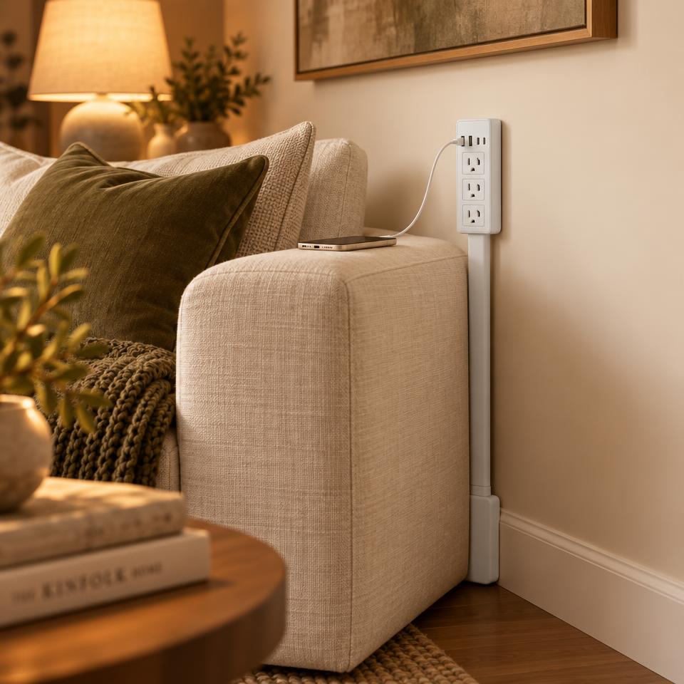 The outlet is hidden — the power isn't.